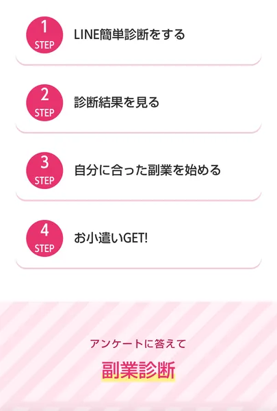 LINEかんたん診断が示す診断から副業を始めるまでの流れ