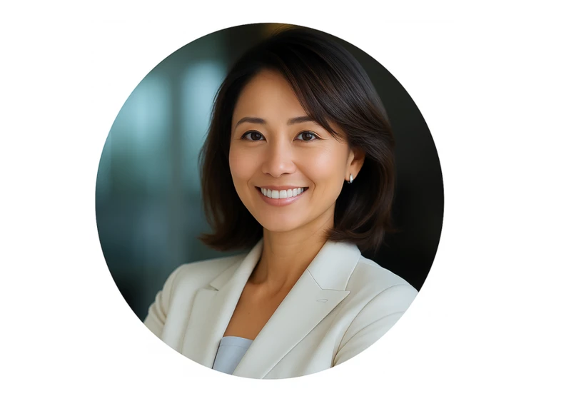 支援サポーター松峰涼子という見出しと、女性の顔写真が並んでいる自己紹介ページ
